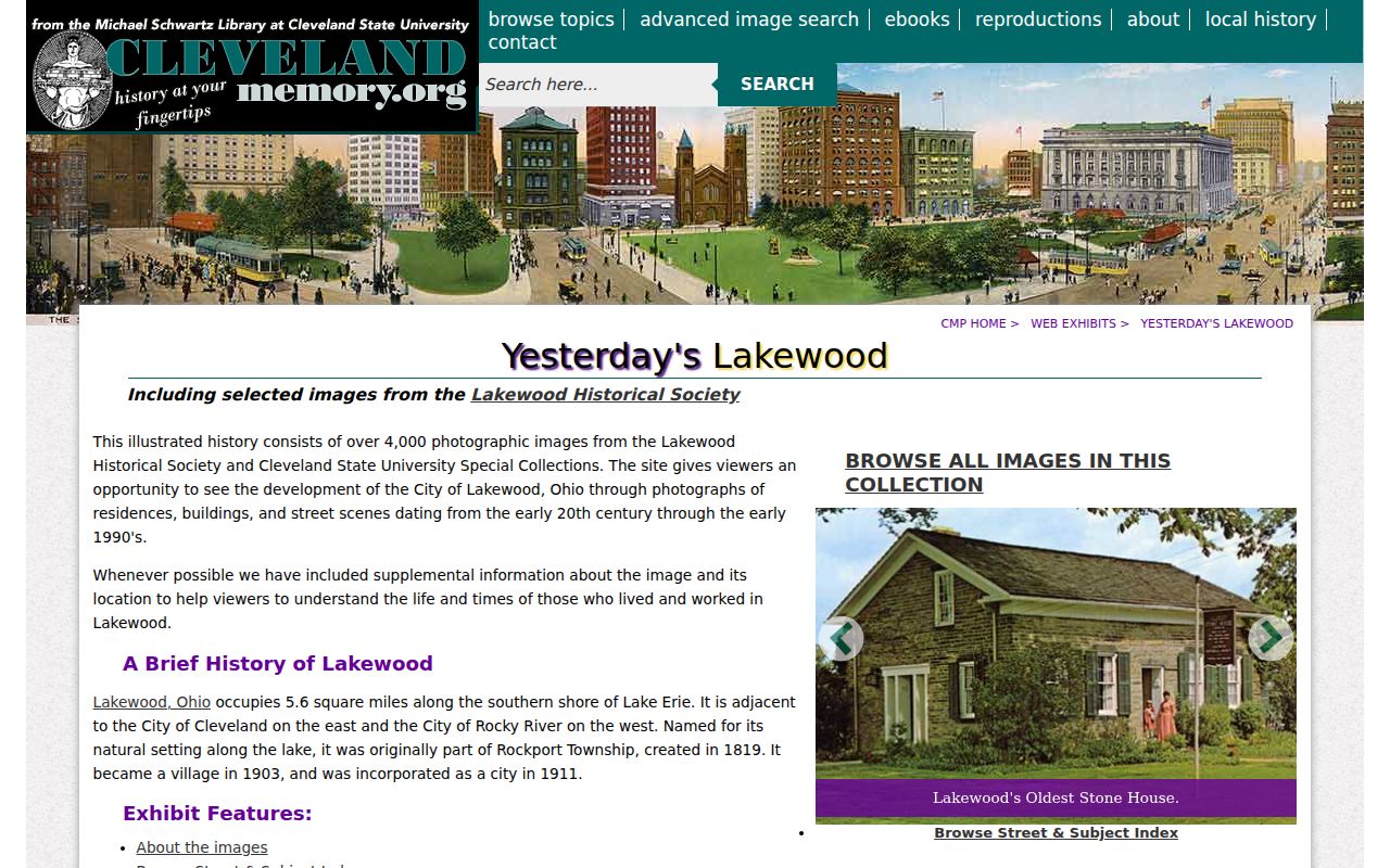 Lakewood city directory Yesterday's Lakewood street image archive