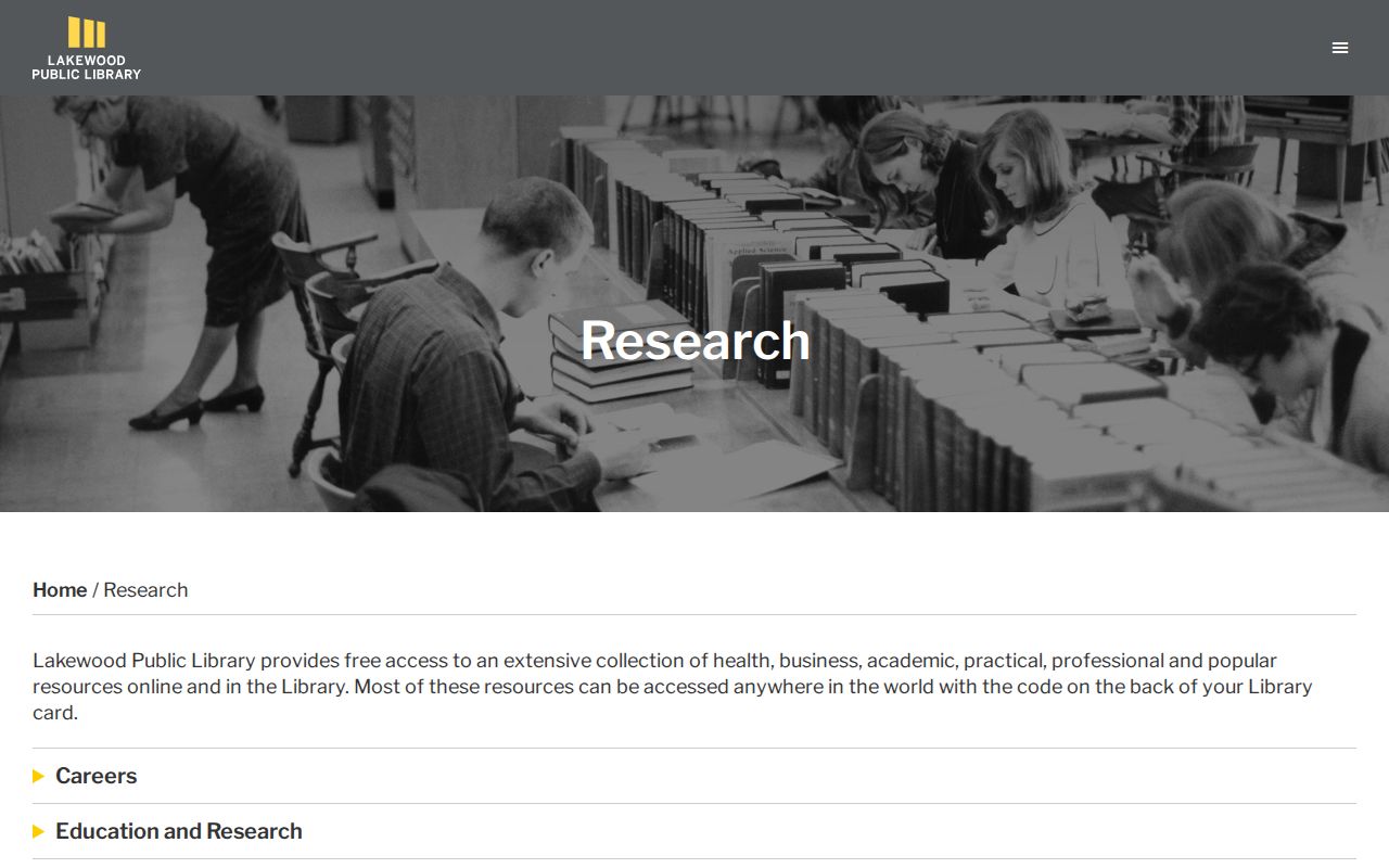 Lakewood residents directory library historical research resources
