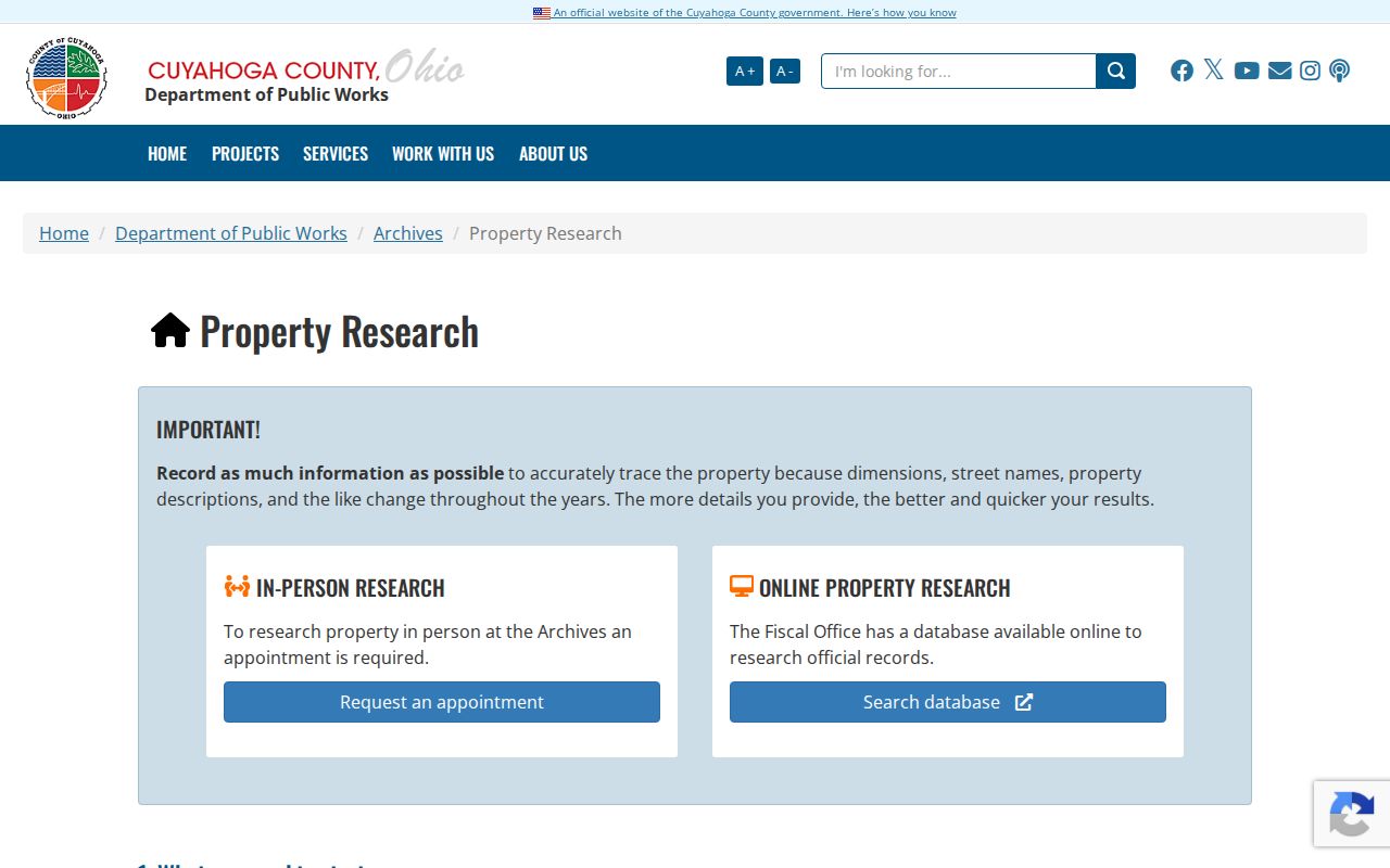 Lakewood street directory Cuyahoga County property research guidance