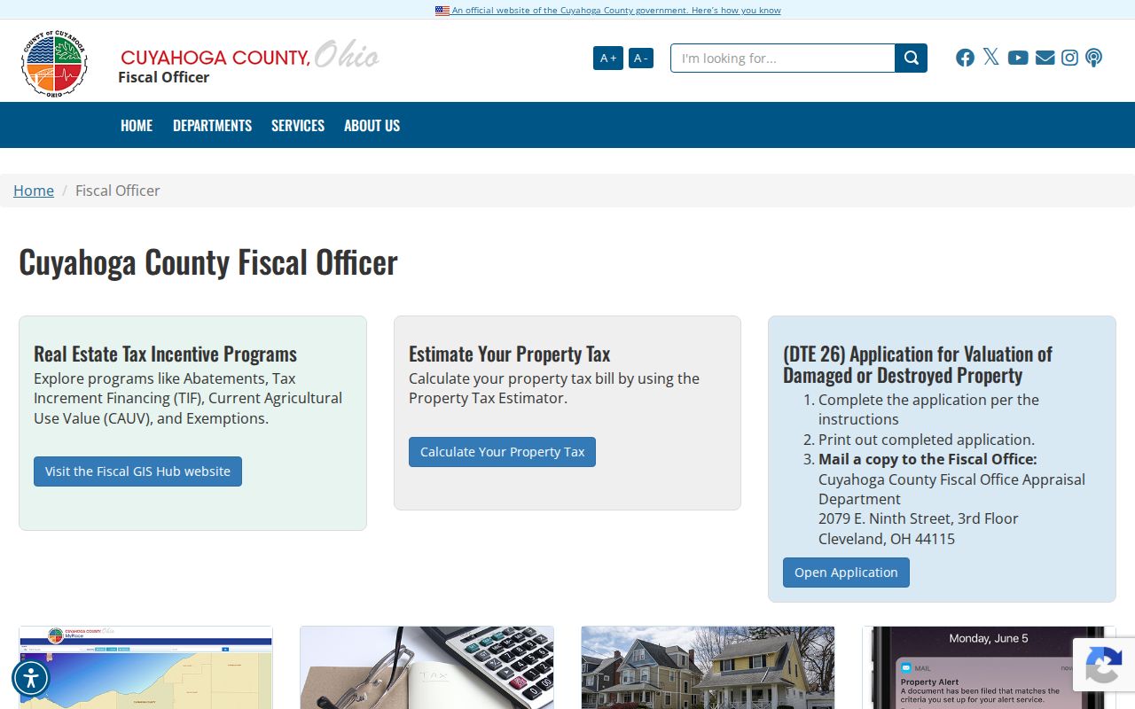 Lakewood street directory Cuyahoga Fiscal Officer property tools